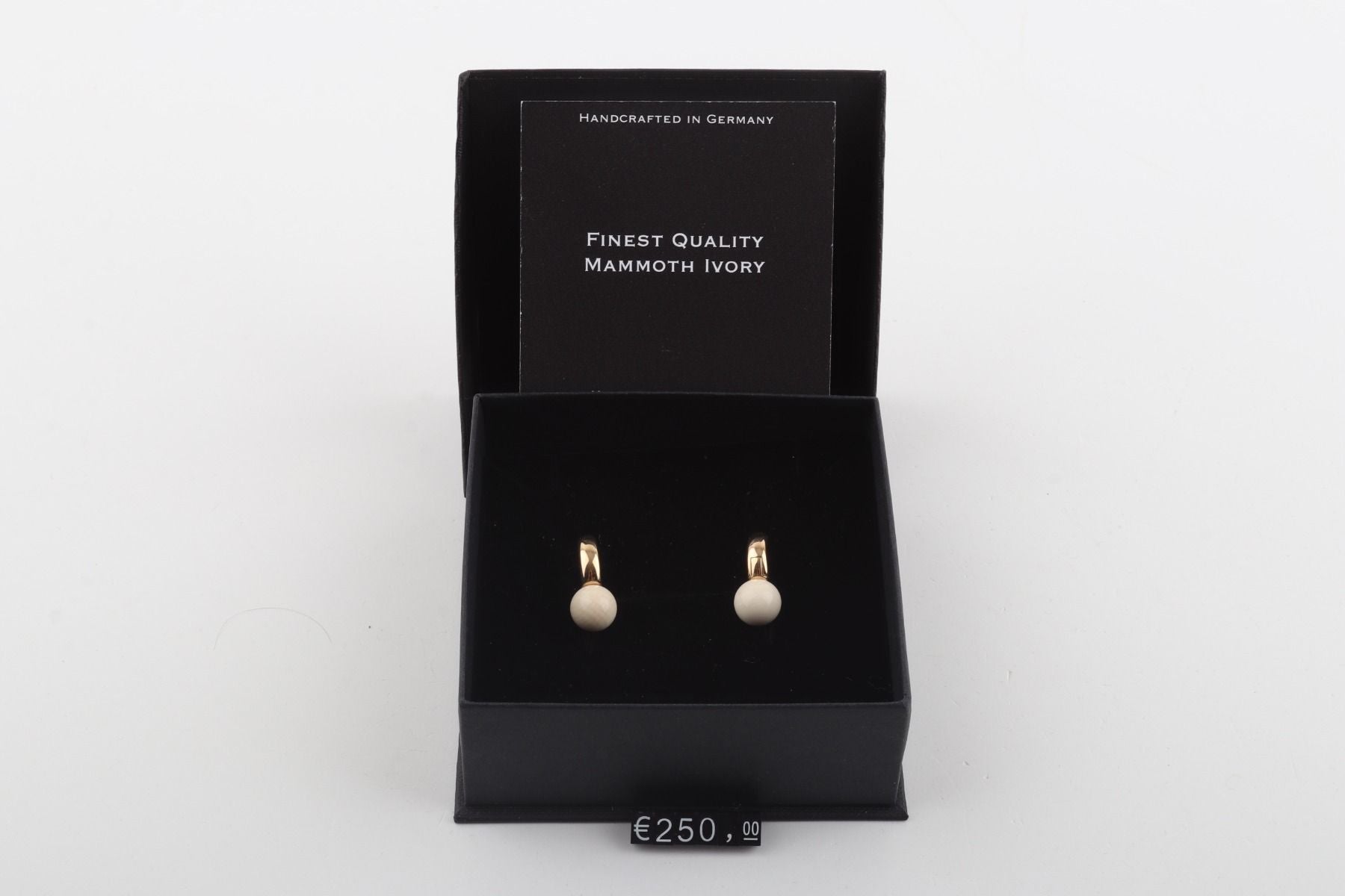 Minimalistic Mammoth Ivory Hoops