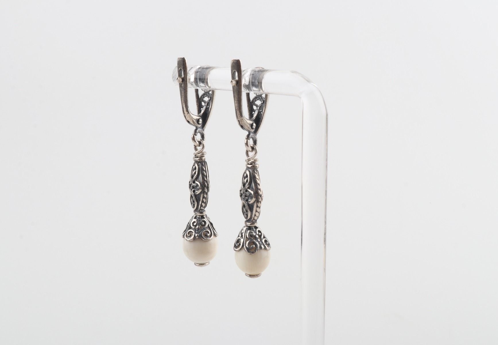 The Blizzard Mini Mammoth Ivory Earrings