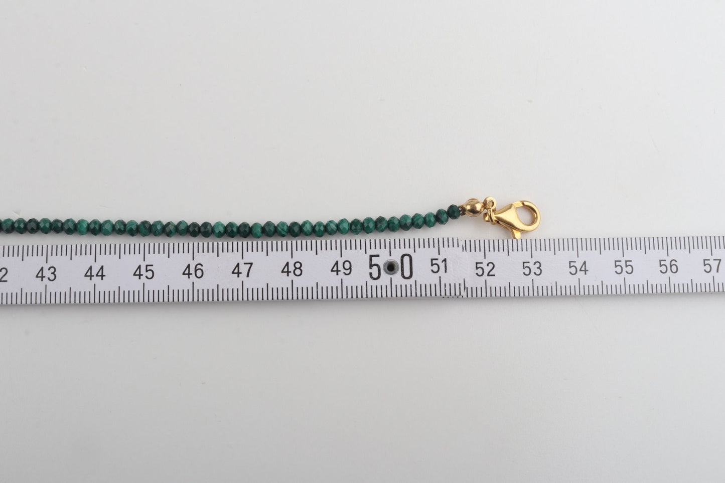Faceted Malachite & Mammoth Ivory Necklace