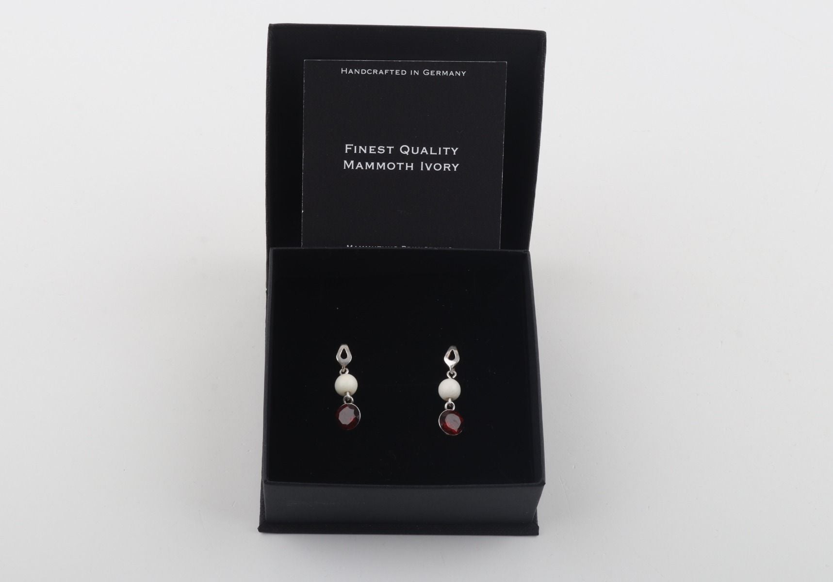 Mammoth Ivory & Sterling Silver Studs