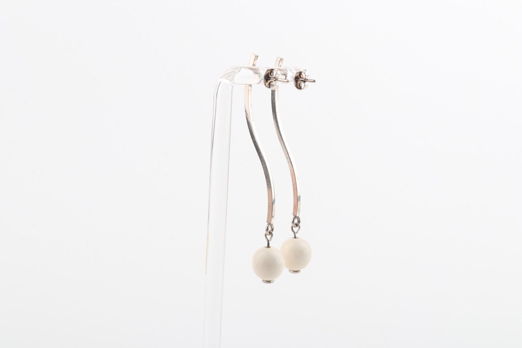 The Wave Mammoth Ivory Earrings