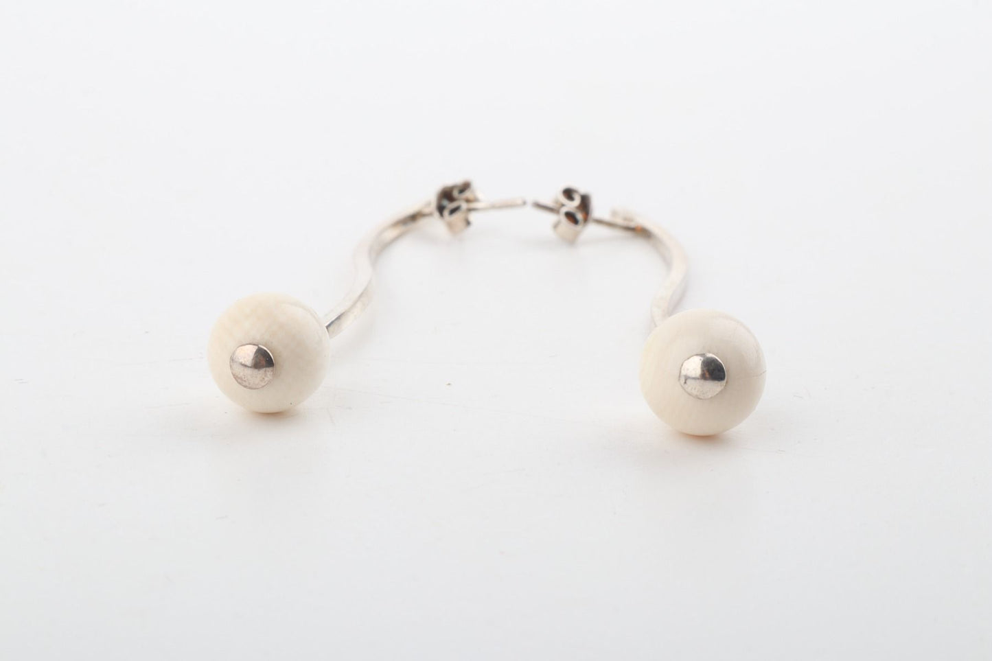 The Wave Mammoth Ivory Earrings