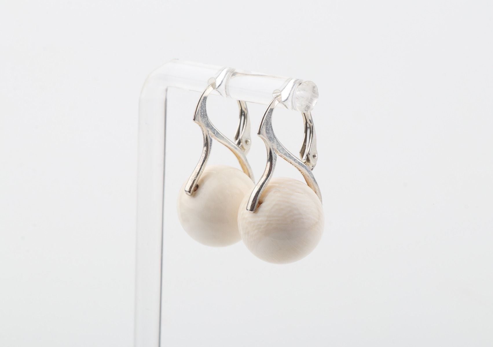Mammoth Ivory Leverback Earrings