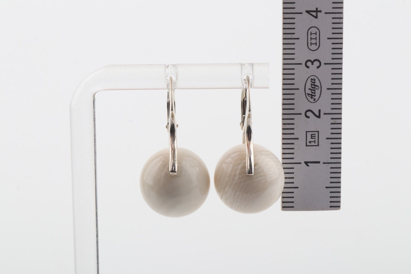 Mammoth Ivory Leverback Earrings