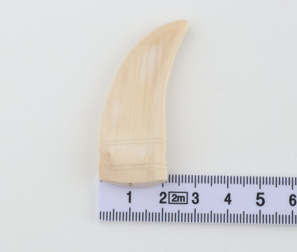 Carved mammoth ivory pendant