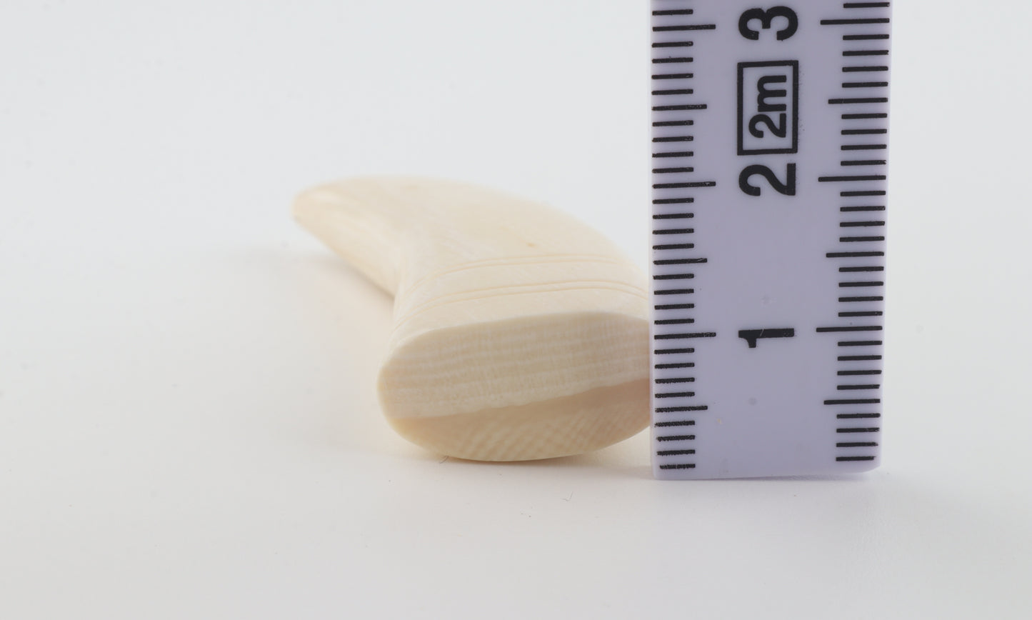 Carved mammoth ivory pendant