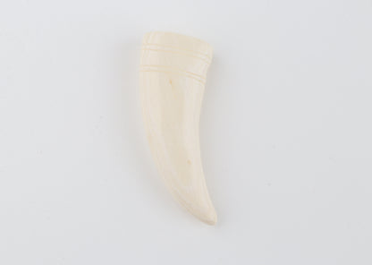 Carved mammoth ivory pendant