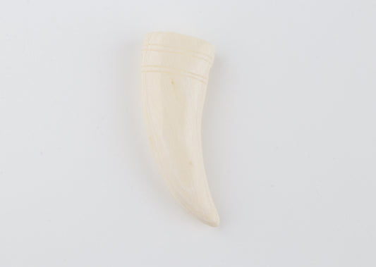 Carved mammoth ivory pendant