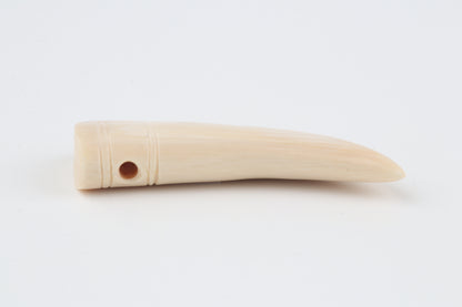 Carved mammoth ivory pendant