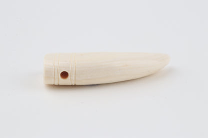 Carved mammoth ivory pendant