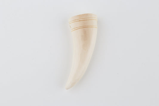 Carved mammoth ivory pendant