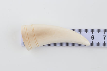 Carved mammoth ivory pendant