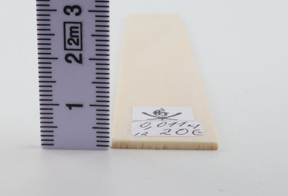 White mammoth ivory segment