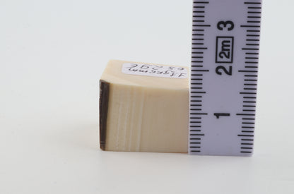 White mammoth ivory segment