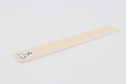 White mammoth ivory segment