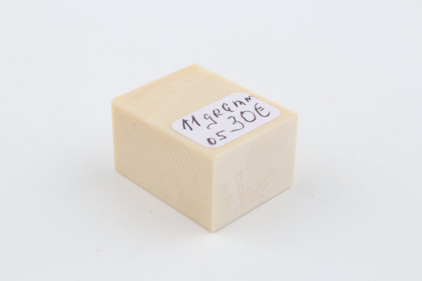 White mammoth ivory segment