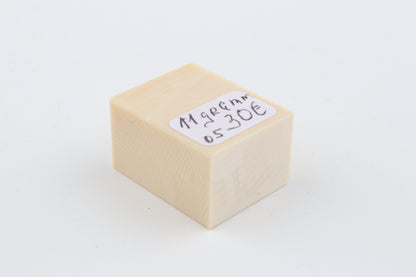 White mammoth ivory segment