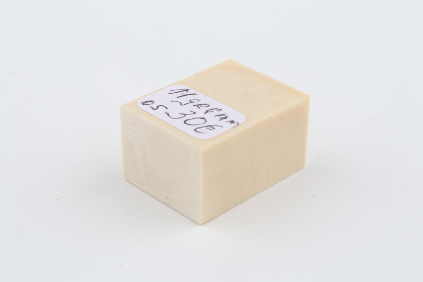 White mammoth ivory segment