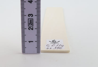 White mammoth ivory segment