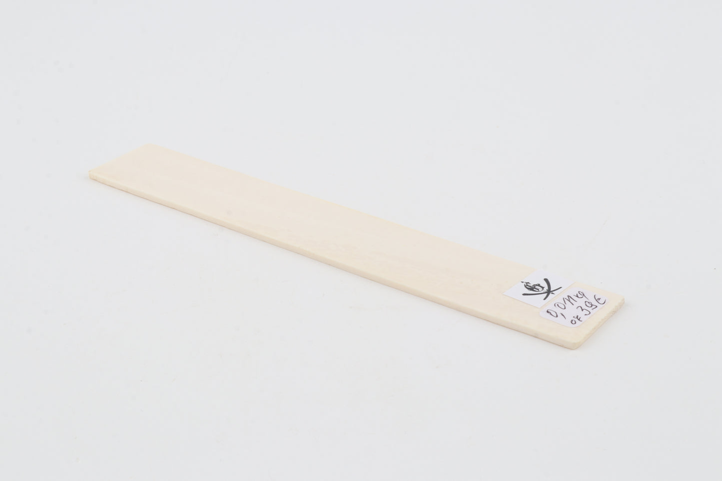 White mammoth ivory segment