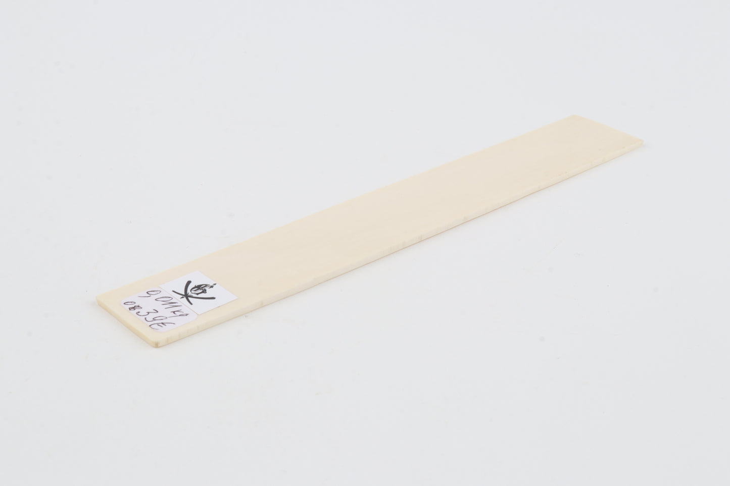 White mammoth ivory segment