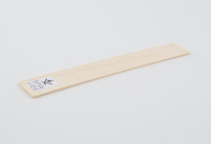 White mammoth ivory piece