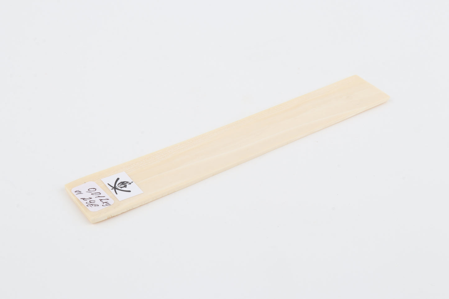 White mammoth ivory segment