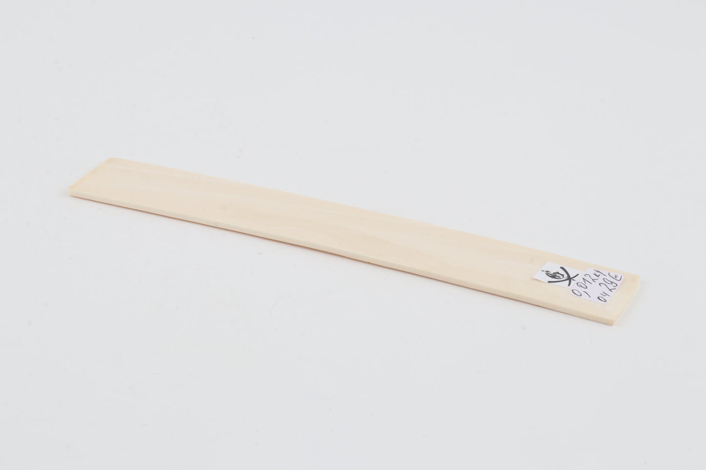 White mammoth ivory piece