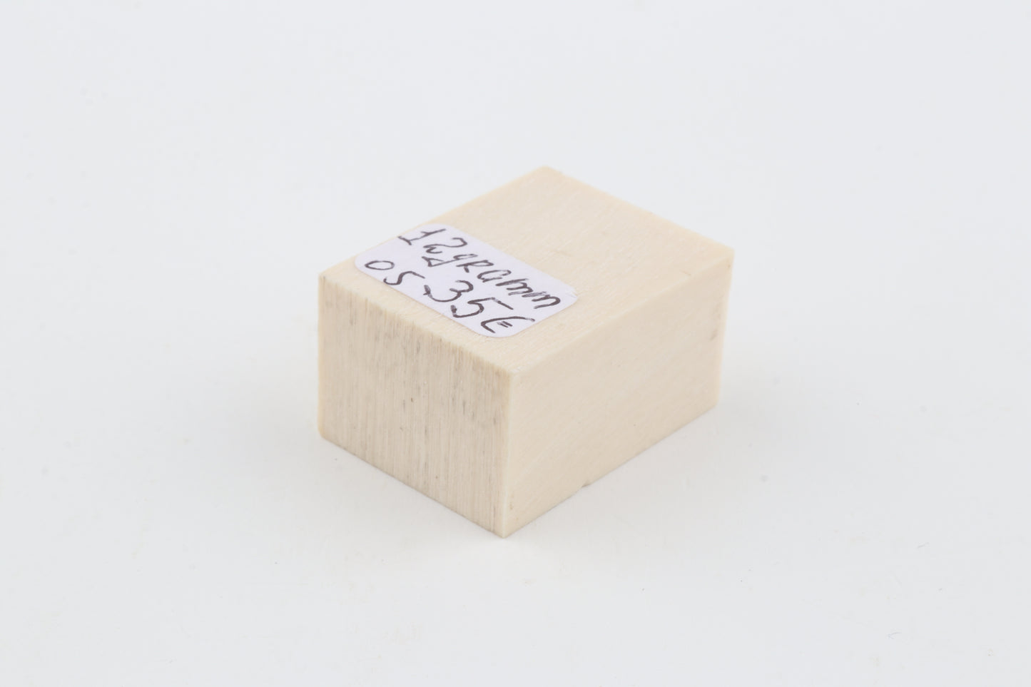 White mammoth ivory segment