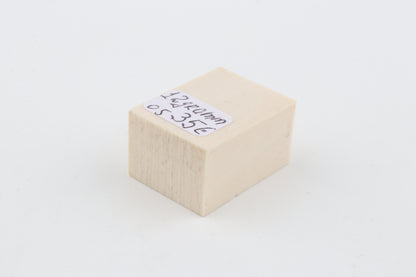White mammoth ivory segment