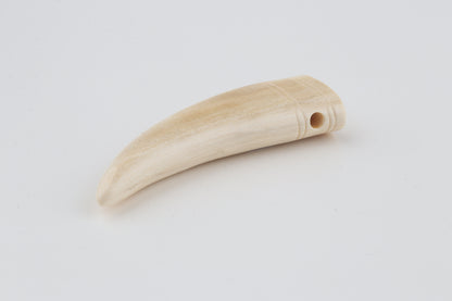 Carved mammoth ivory pendant