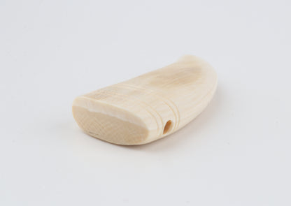 Carved mammoth ivory pendant