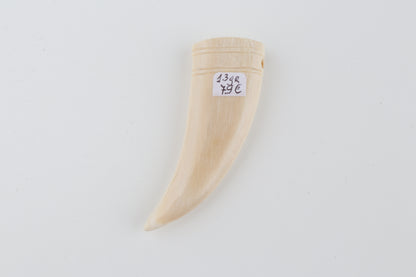 Carved mammoth ivory pendant