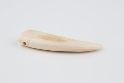 Carved mammoth ivory pendant