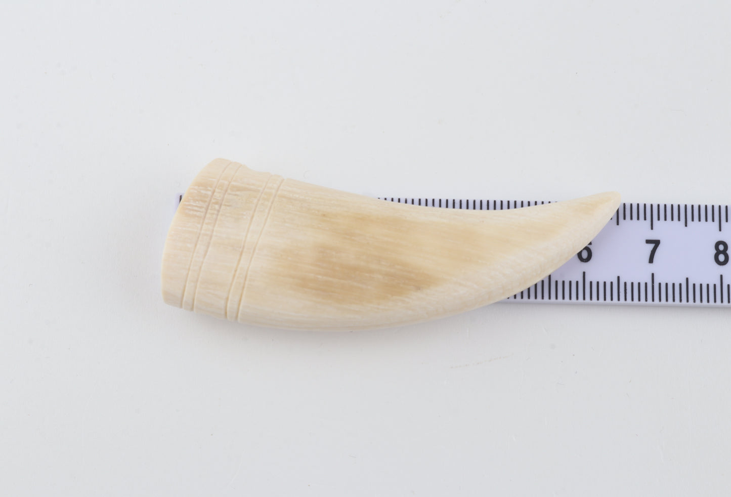 Carved mammoth ivory pendant