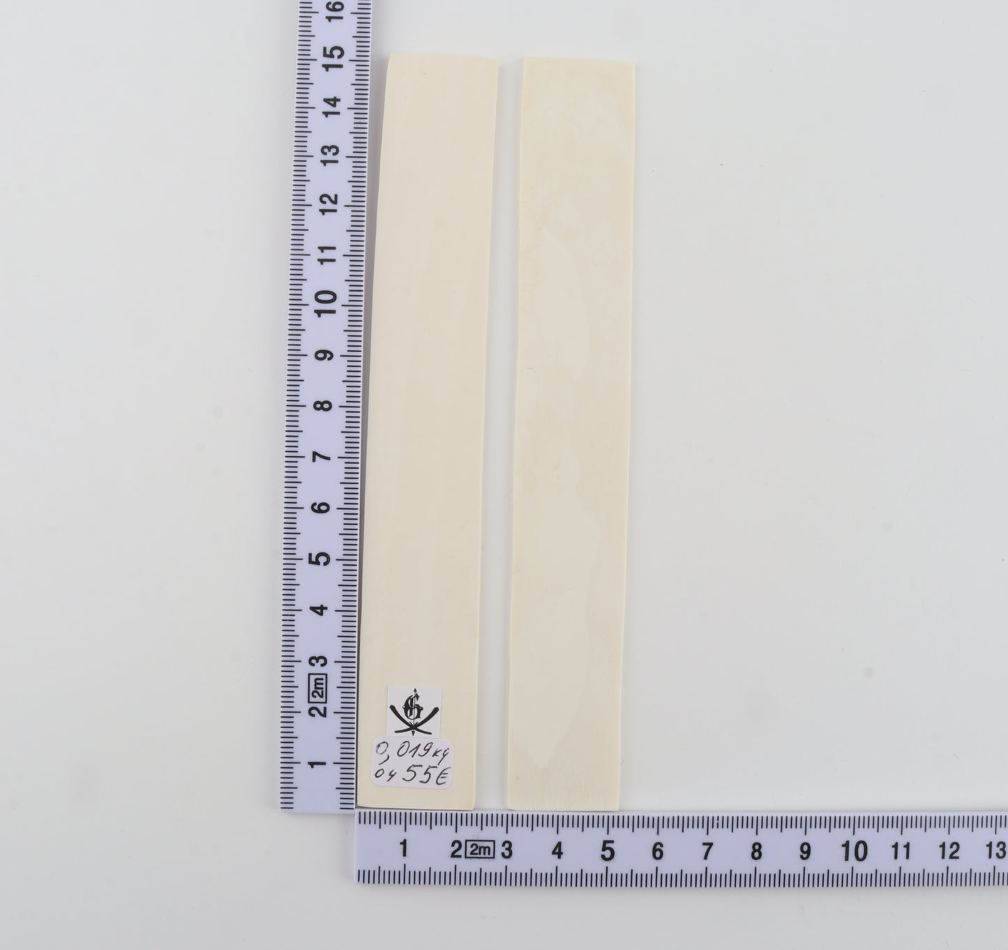 White mammoth ivory scales