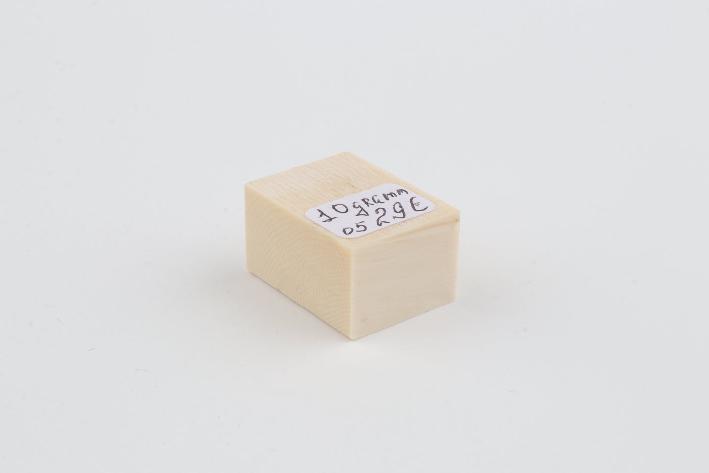 White mammoth ivory segment