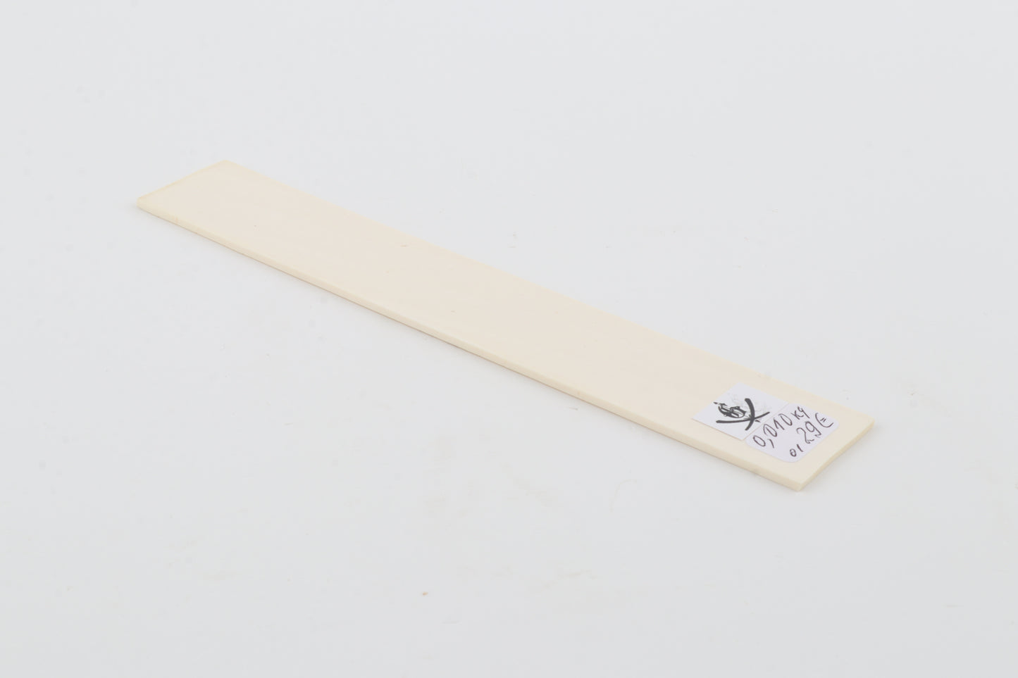 White mammoth ivory segment