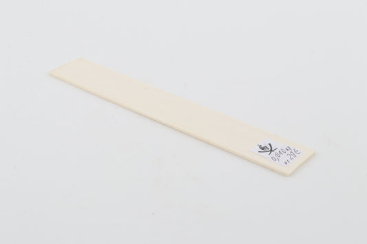 White mammoth ivory segment