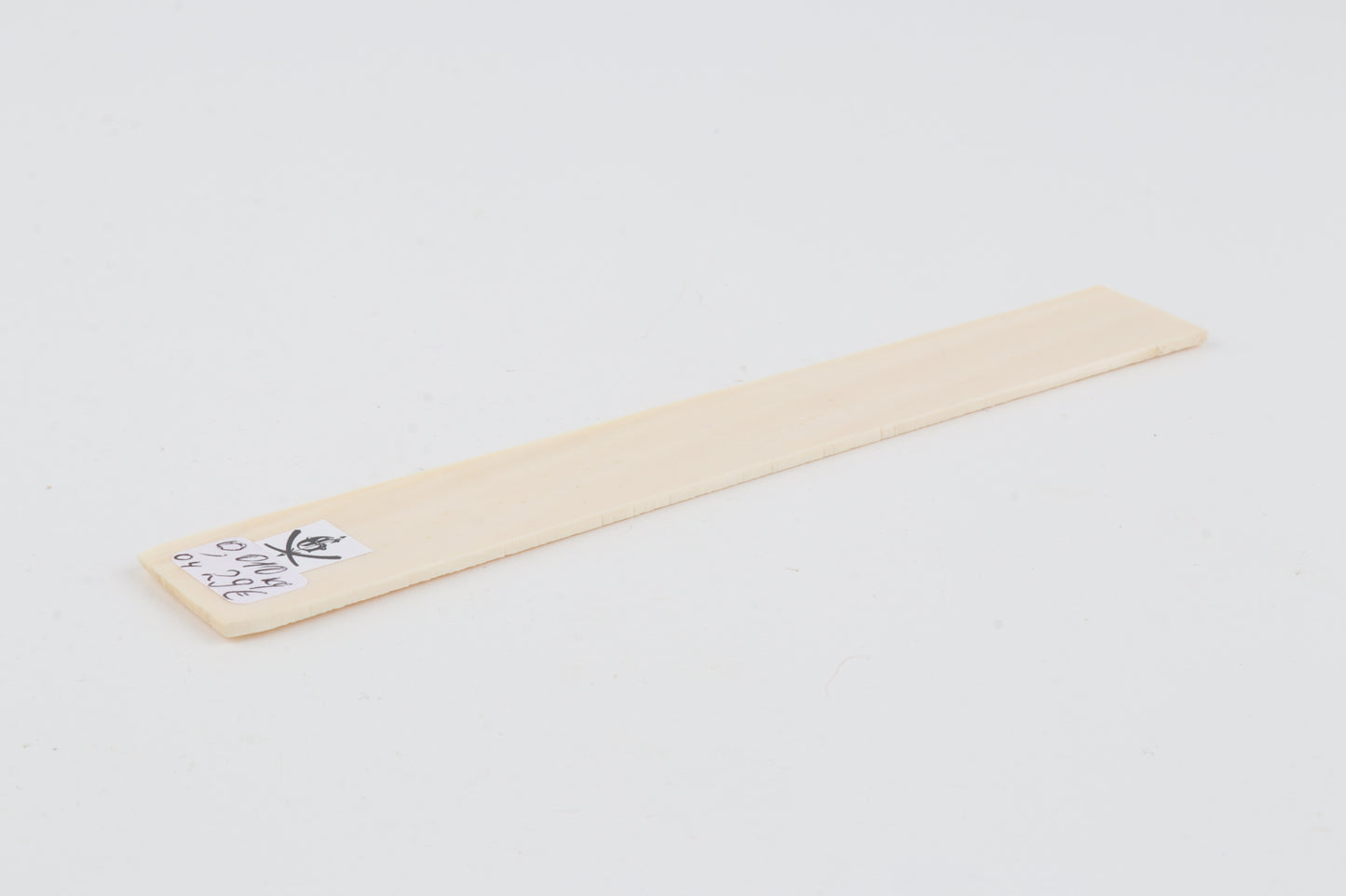White mammoth ivory segment
