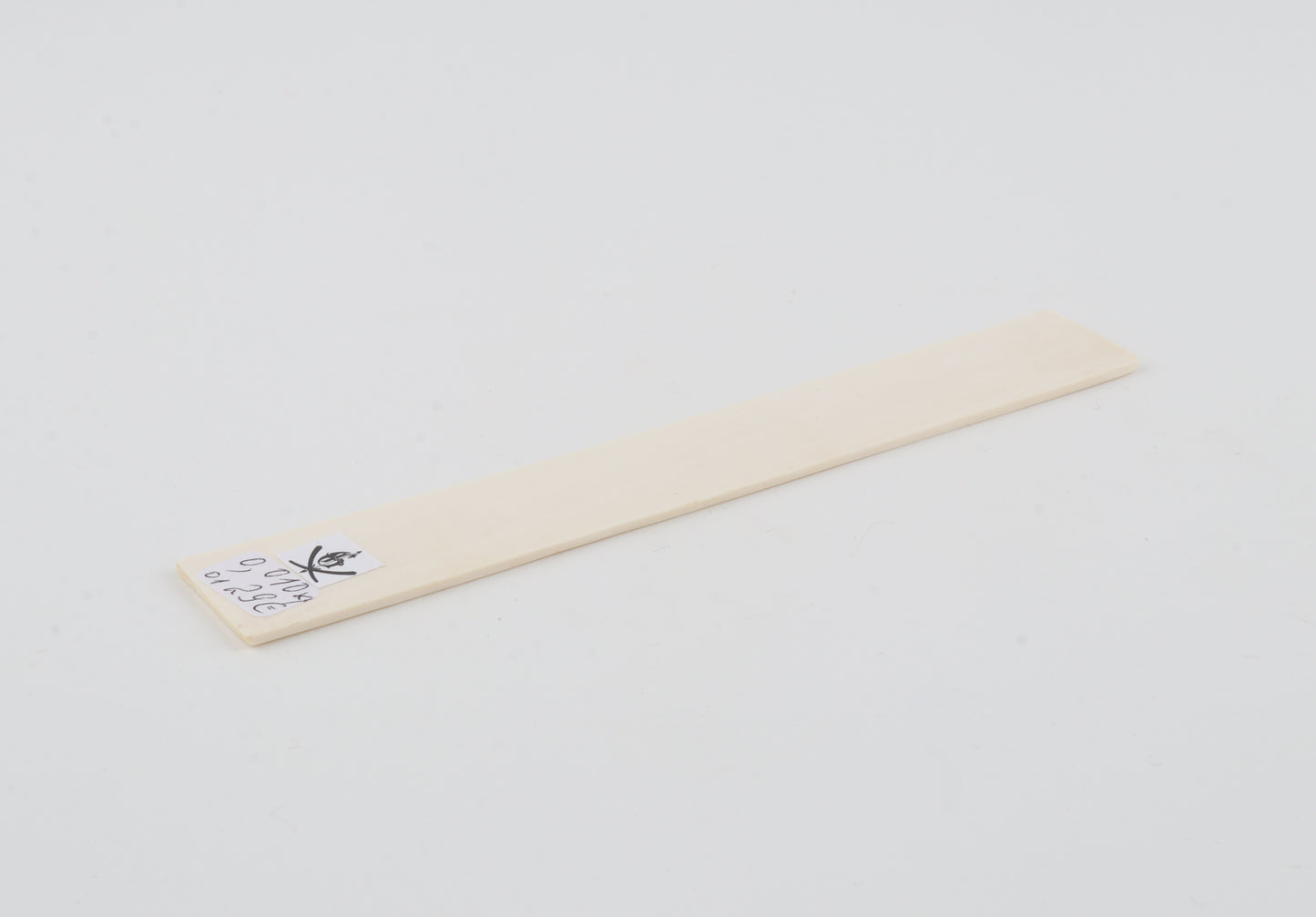 White mammoth ivory segment