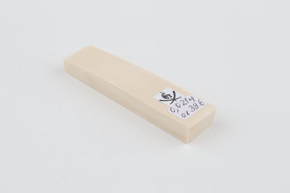White mammoth ivory segment