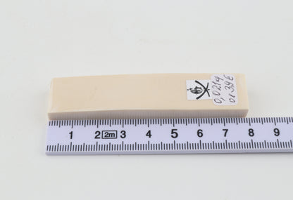 White mammoth ivory segment