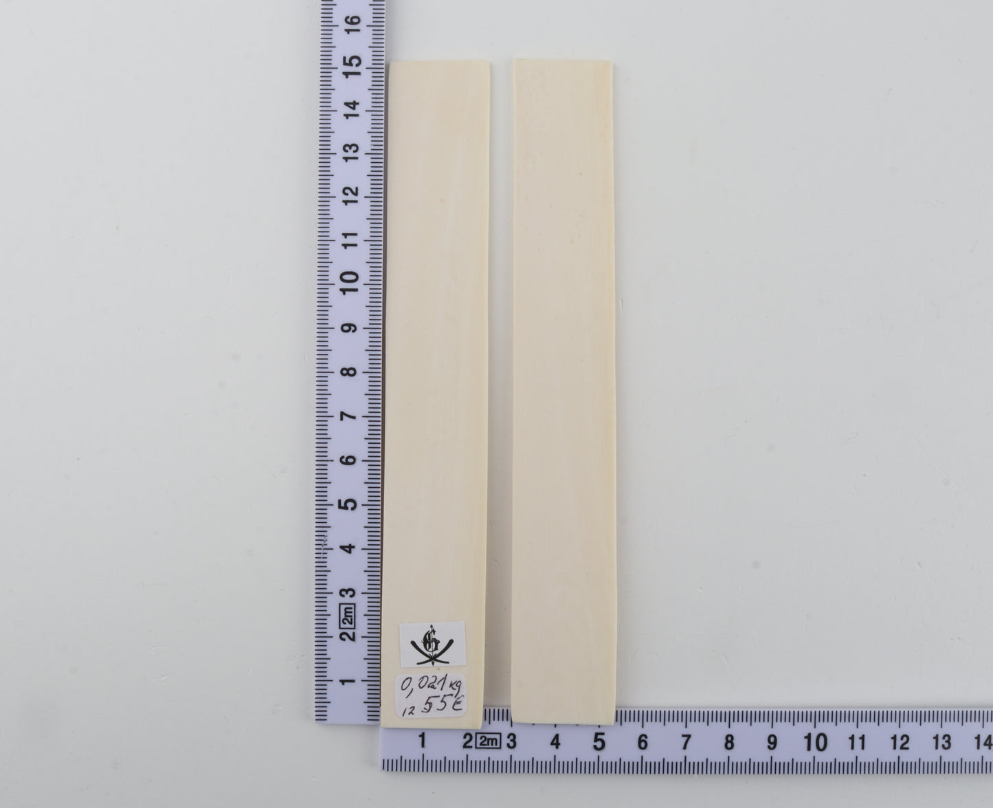 White mammoth ivory scales