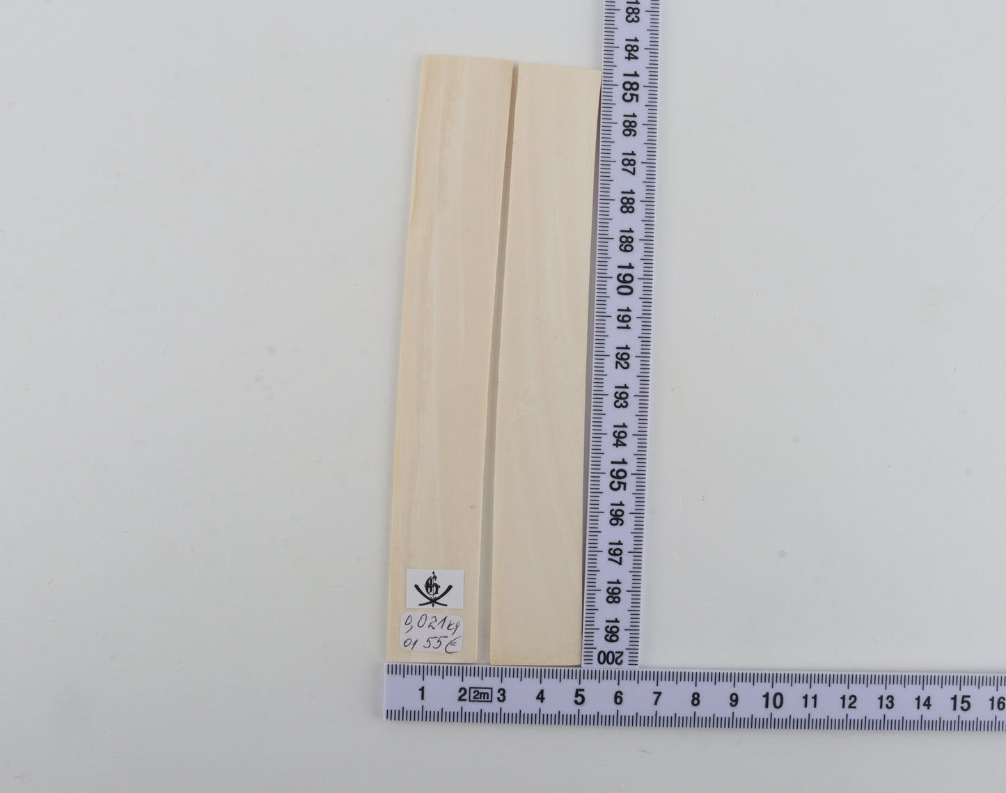 White mammoth ivory scales