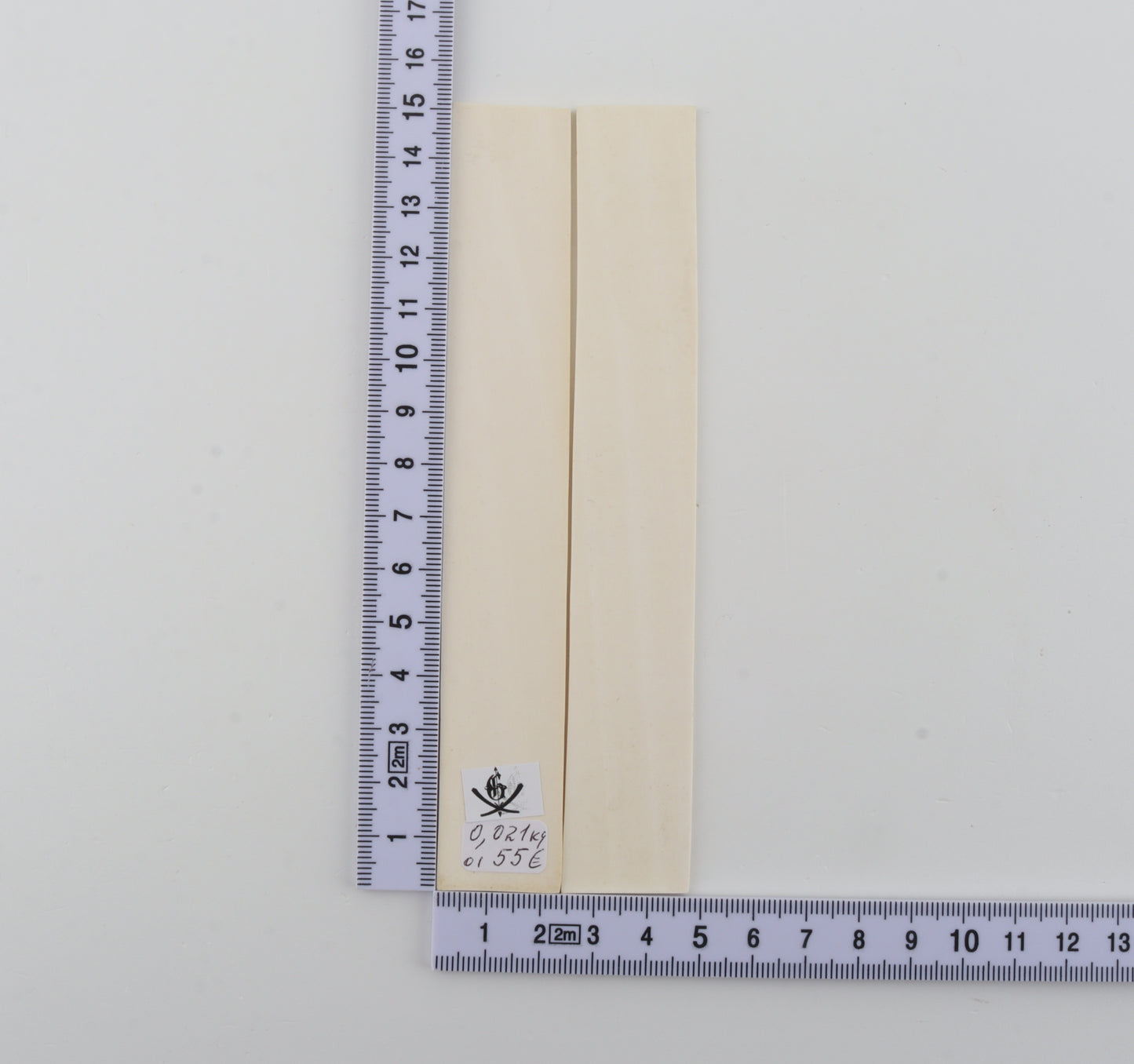 White mammoth ivory scales