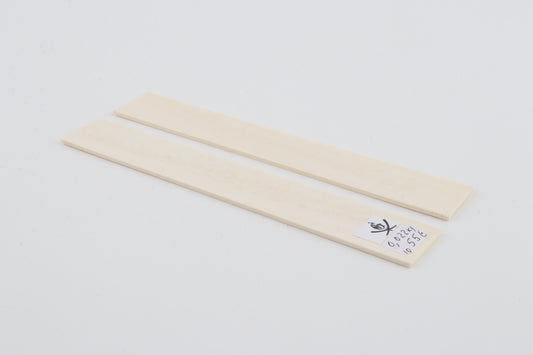 White natural mammoth ivory scales