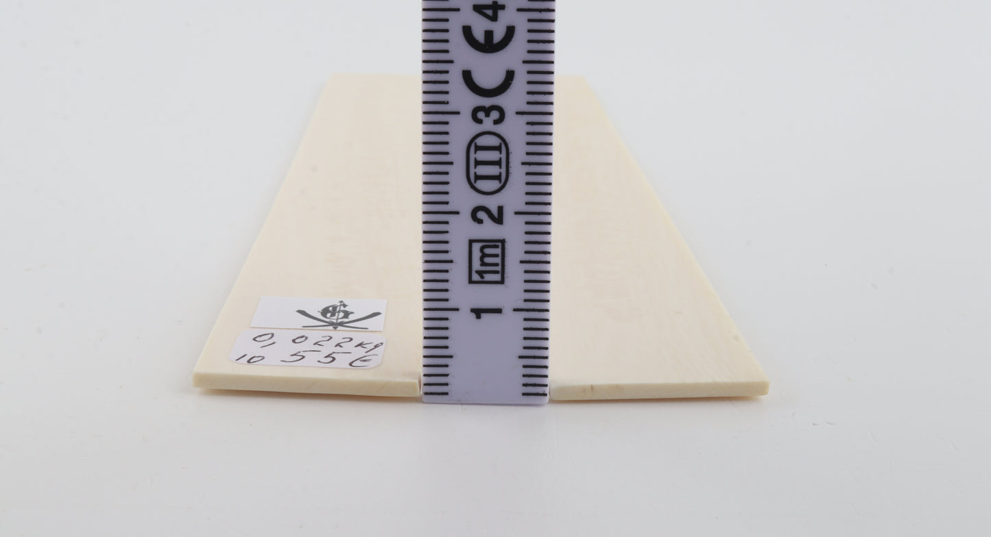 White natural mammoth ivory scales