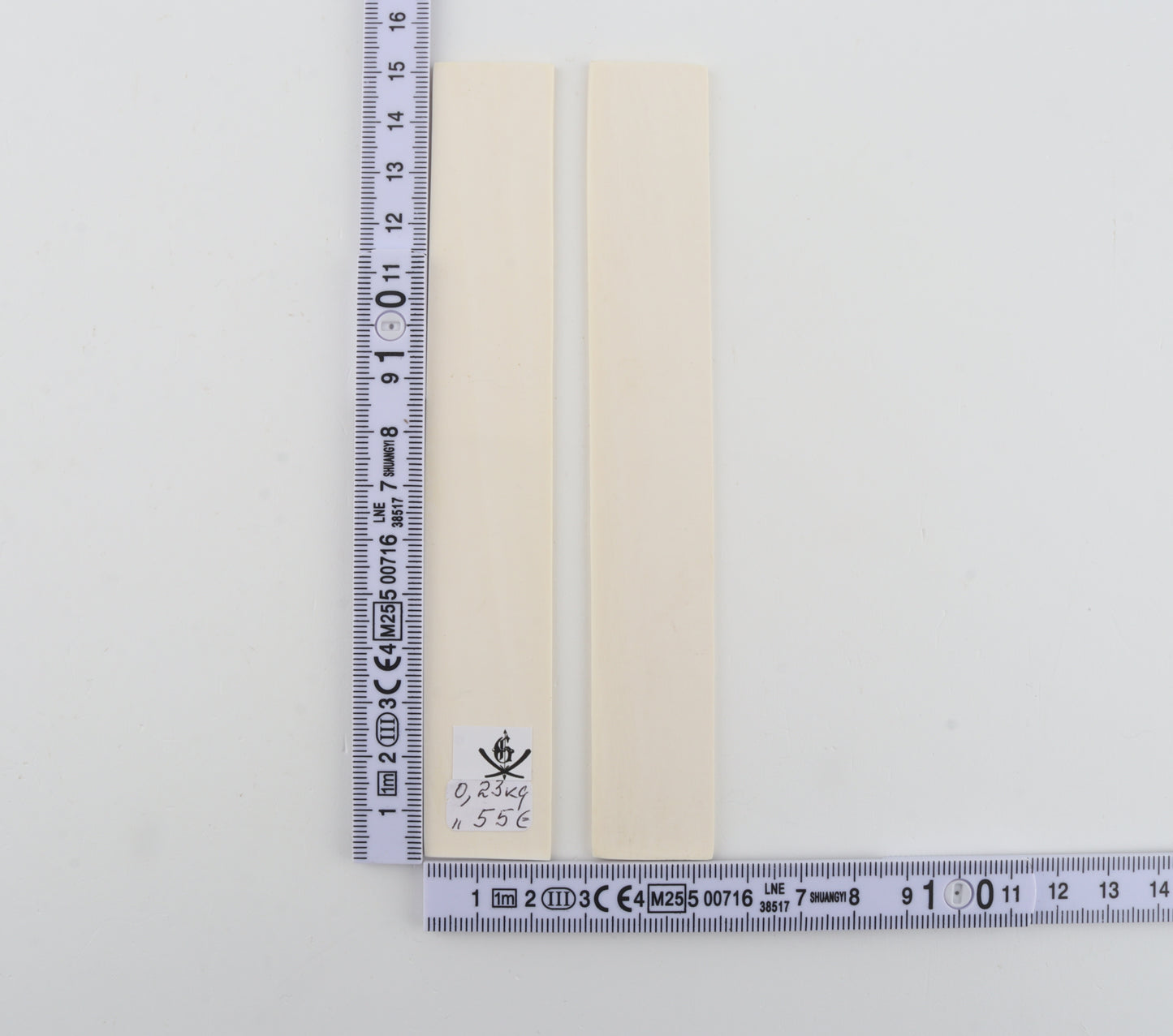 White mammoth ivory scales