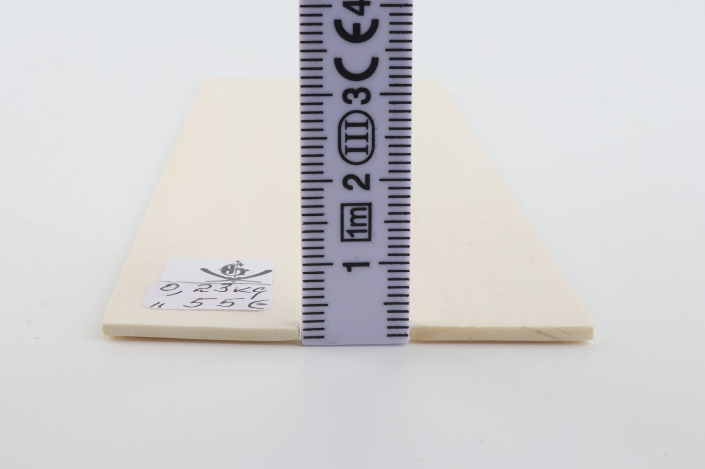 White mammoth ivory scales